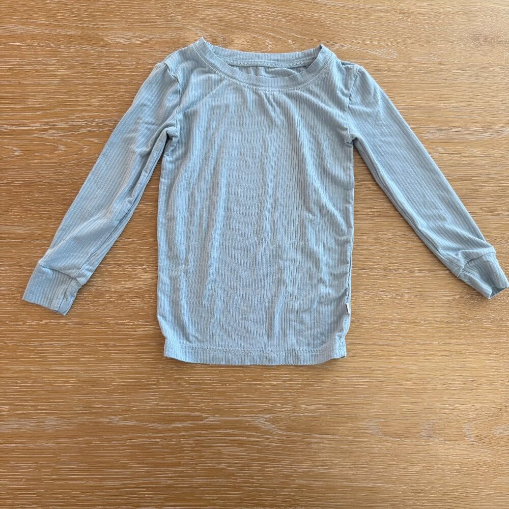 Little Sleepies Fog Ribbed Two-Piece Pajama Set Size 3T